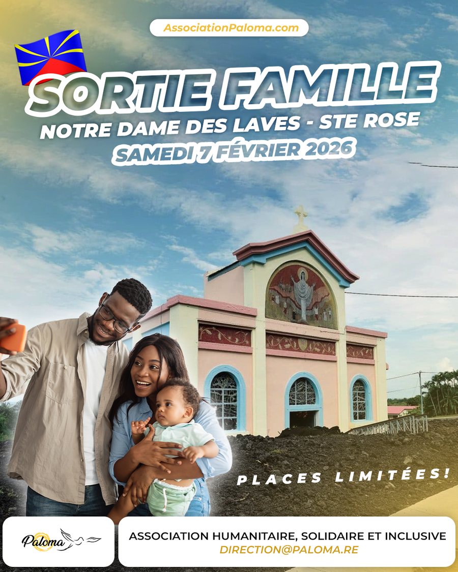 Affiche : sortie famille à Notre-Dame-des-Laves, Sainte-Rose, 7 février 2026