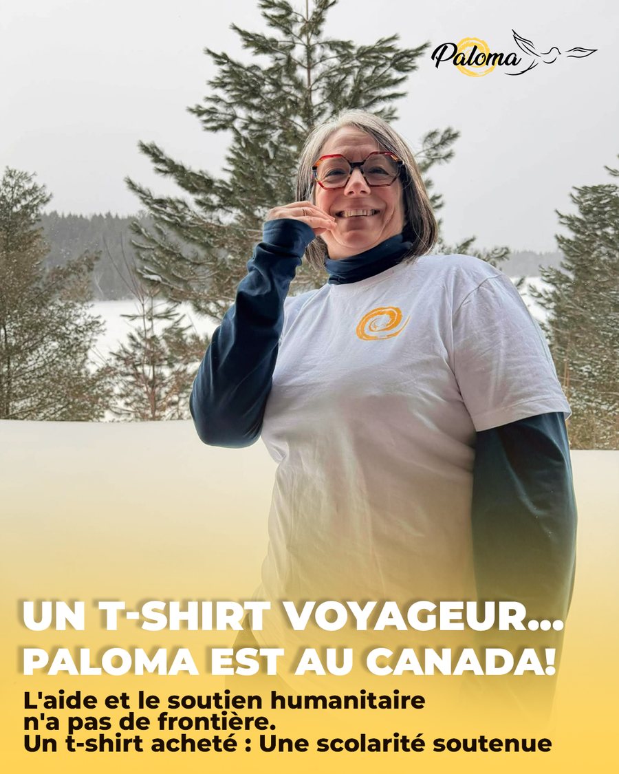 Un t-shirt voyageur : Paloma est au Canada